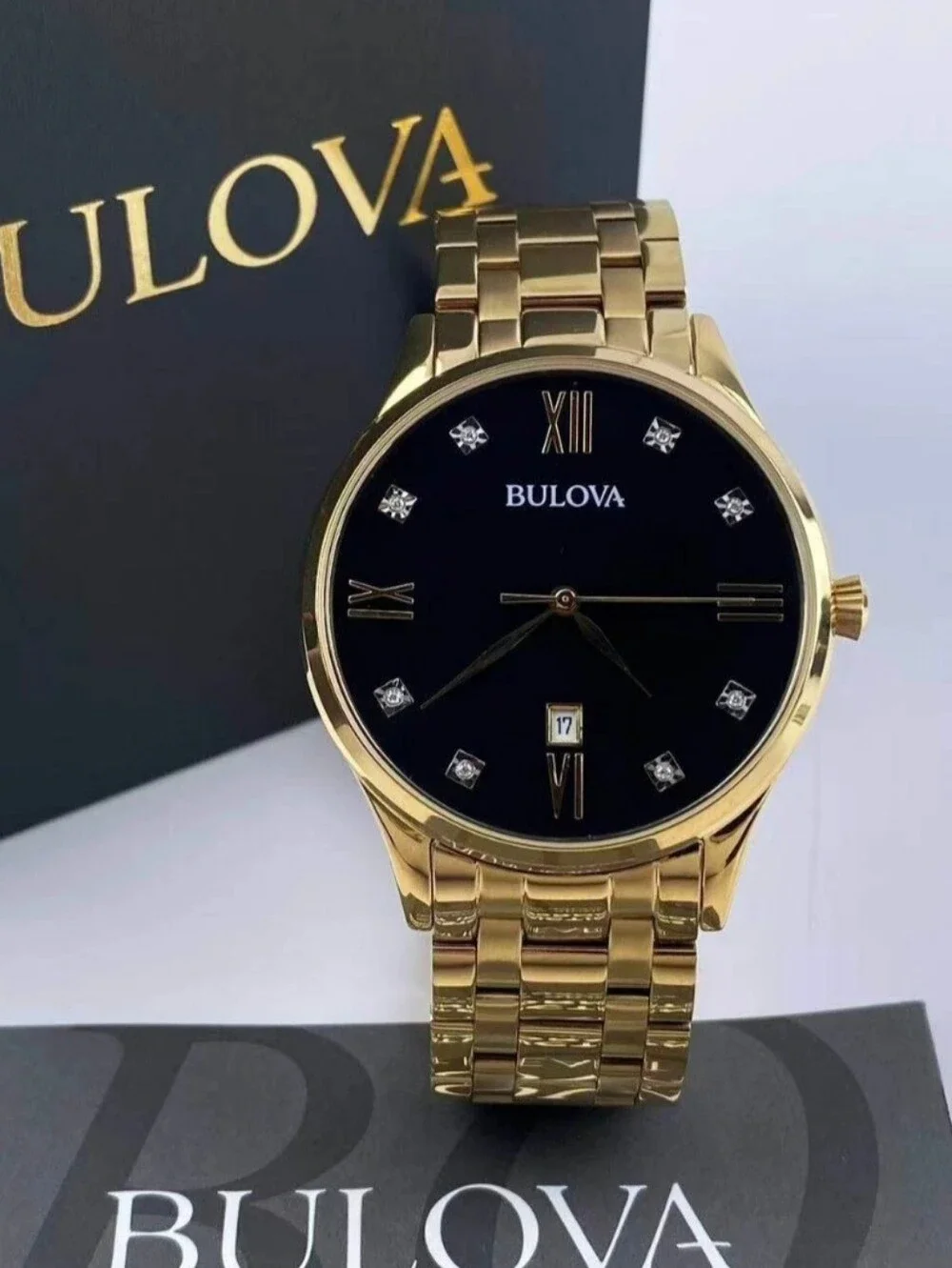 Bulova Men's Surveyor Classic Diamond Accent (Model: 97D108)